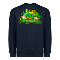 Navy St. Patrick's Day gnomes Heavyweight Sweatshirt - HowdyJamesFarm