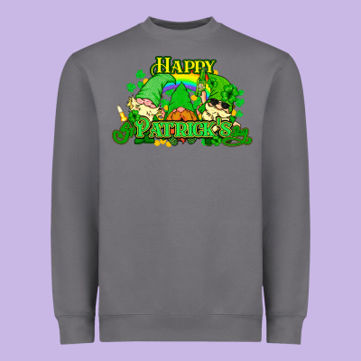 St. Patrick's Day Gnomes Heavyweight Sweatshirt Designed By Howdyjamesfarm