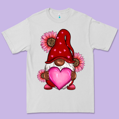 Valentine's Day Afro Gnome Premium Tee Designed By Ranaportraitstore