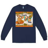 Navy pumpkin spice spice baby Long Sleeve Tee - TumblerDesignByShophia