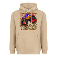 Mushroom Easily Distracted By Trucks Heavyweight Hoodie - CowhideDigitalArt