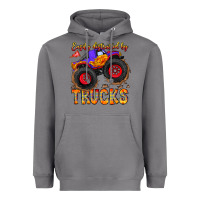 Storm Easily Distracted By Trucks Heavyweight Hoodie - CowhideDigitalArt