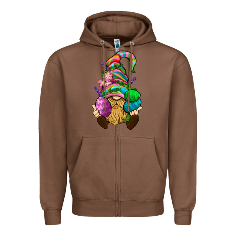 Easter Holding Eggs Gnome Zipper Hoodie by BundleAndBundleShop | Teevron
