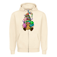 Sandshell Easter Holding Eggs Gnome Zipper Hoodie - BundleAndBundleShop