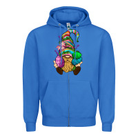 True Royal Easter Holding Eggs Gnome Zipper Hoodie - BundleAndBundleShop