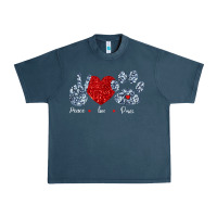 Midnight Navy Peace Love Paws Urban Heavy Tee - Bettercallsaul