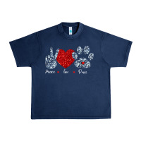 Navy Peace Love Paws Urban Heavy Tee - Bettercallsaul