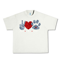 Pistachio Peace Love Paws Urban Heavy Tee - Bettercallsaul