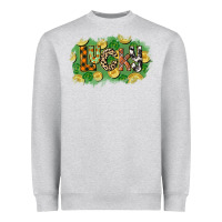Heather Grey Western lucky St. Patrick's Day Heavyweight Sweatshirt - CowGirlArtShop
