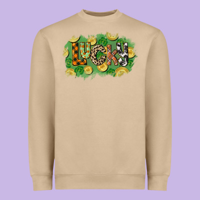 Western Lucky St. Patrick's Day Heavyweight Sweatshirt Designed By Cowgirlartshop