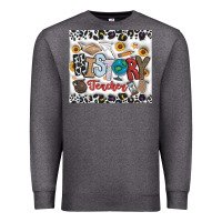Charcoal Heather Histtory Teacher Premium Sweatshirt - CowhideDigitalArt