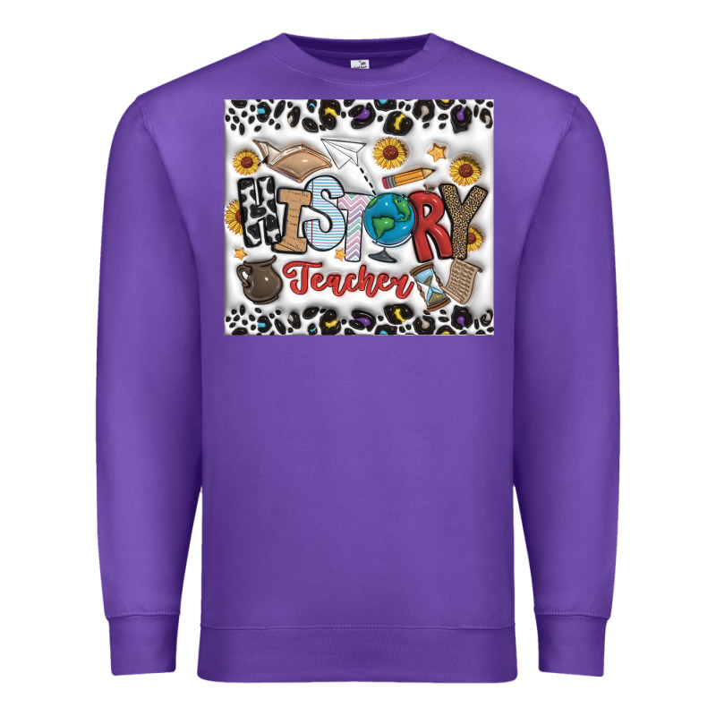 Histtory Teacher Premium Sweatshirt by CowhideDigitalArt | Teevron