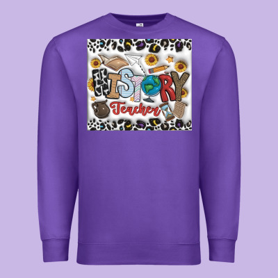 Histtory Teacher Premium Sweatshirt Designed By Cowhidedigitalart