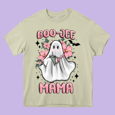 Boo Jee Mama Heavy Core Tee Designed By Maliassmallbusiness