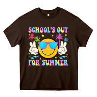 Chocolate Brown schools out for summer Heavy Core Tee - JahusDesignShop