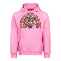 Fuchsia Pink teacher gnome rainbow Urban Hoodie - Artiststas