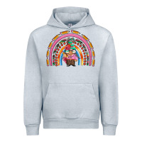 Heather Grey teacher gnome rainbow Urban Hoodie - Artiststas