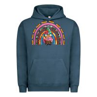 Pigment Midnight Navy teacher gnome rainbow Urban Hoodie - Artiststas