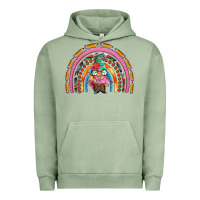 Pigment Oil Green teacher gnome rainbow Urban Hoodie - Artiststas