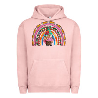 Pigment Salmon teacher gnome rainbow Urban Hoodie - Artiststas