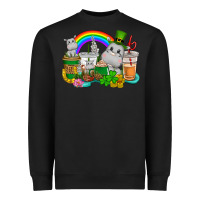 St. Patrick's Hippopotamus Coffee Cups Heavyweight Sweatshirt | Teevron