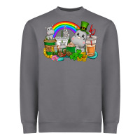 Storm St. Patrick's Hippopotamus coffee cups Heavyweight Sweatshirt - CowGirlArtShop