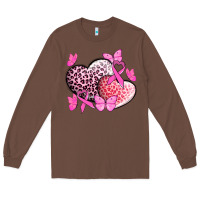 Chestnut Cancer hearts Cancer Awaneress Long Sleeve Tee - HowdyJamesFarm