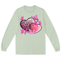 Matcha Cancer hearts Cancer Awaneress Long Sleeve Tee - HowdyJamesFarm