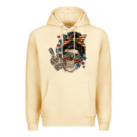 Pina Colada American Mother skull Mother's Day Premium Hoodie - FaDigitalArtStudio