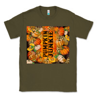 Army Green Pumpkin Junkie Classic Tee - RanaPortraitStore
