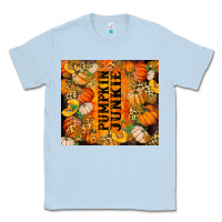Dusty Blue Pumpkin Junkie Classic Tee - RanaPortraitStore