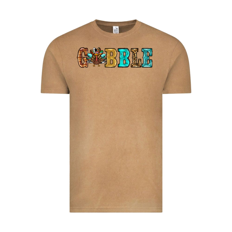 Gobble Thanksgiving Turkey Vintage Tee by RanaPortraitStore | Teevron