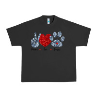 Peace Love Paws Urban Heavy Tee | Teevron