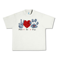 Pistachio Peace Love Paws Urban Heavy Tee - Bettercallsaul