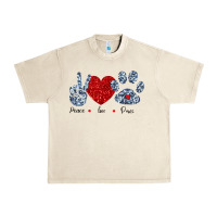 Sandshell Peace Love Paws Urban Heavy Tee - Bettercallsaul