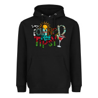 Black Tanned And Tipsy Heavyweight Hoodie - CowhideDigitalArt
