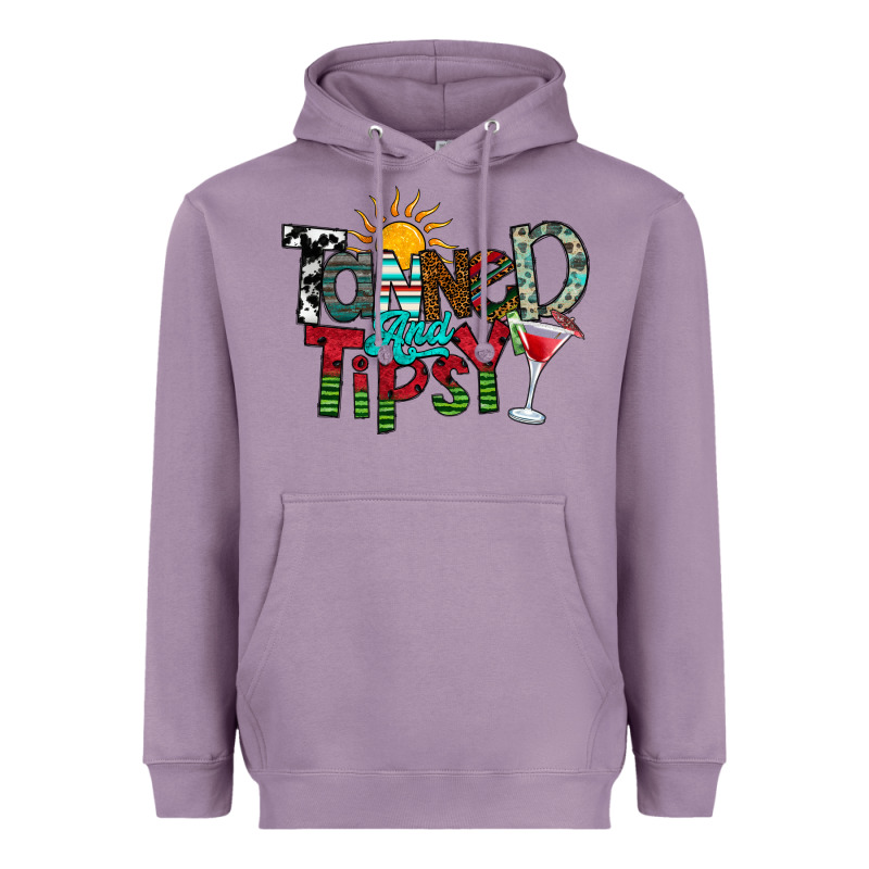 Tanned And Tipsy Heavyweight Hoodie by CowhideDigitalArt | Teevron