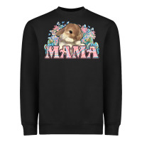 Black Easter Bunny Mama  mother's day Heavyweight Sweatshirt - HowdyJamesFarm