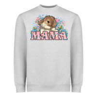 Heather Grey Easter Bunny Mama  mother's day Heavyweight Sweatshirt - HowdyJamesFarm