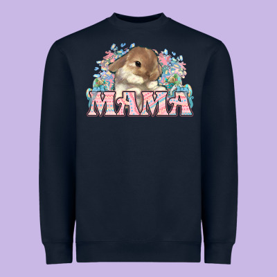 Easter Bunny Mama  Mother's Day Heavyweight Sweatshirt Designed By Howdyjamesfarm