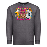 Charcoal Heather Holy Cow 100 Days Of School Premium Sweatshirt - CowhideDigitalArt