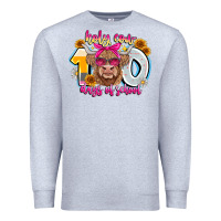 Heather Grey Holy Cow 100 Days Of School Premium Sweatshirt - CowhideDigitalArt
