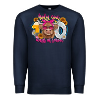 Navy Holy Cow 100 Days Of School Premium Sweatshirt - CowhideDigitalArt