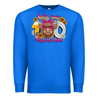 True Royal Holy Cow 100 Days Of School Premium Sweatshirt - CowhideDigitalArt