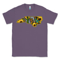 Lavender Western North Carolina Map Sunflower Classic Tee - Bettercallsaul