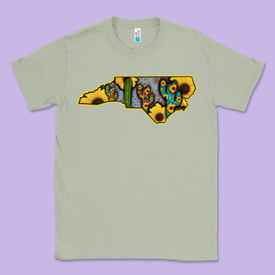 Western North Carolina Map Sunflower Classic Tee Designed By Bettercallsaul