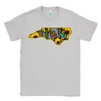 Moon Dust Western North Carolina Map Sunflower Classic Tee - Bettercallsaul