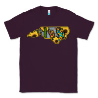 Plum Western North Carolina Map Sunflower Classic Tee - Bettercallsaul