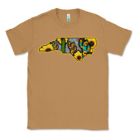 Toasted Coconut Western North Carolina Map Sunflower Classic Tee - Bettercallsaul
