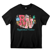 Black rn registered nurse western Heavy Core Tee - NancyCooperArtShop